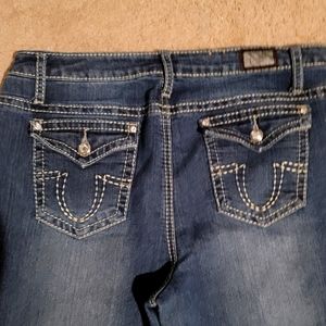 Earl Jeans Women's Denim Embellished Pocket Jeans Size 12